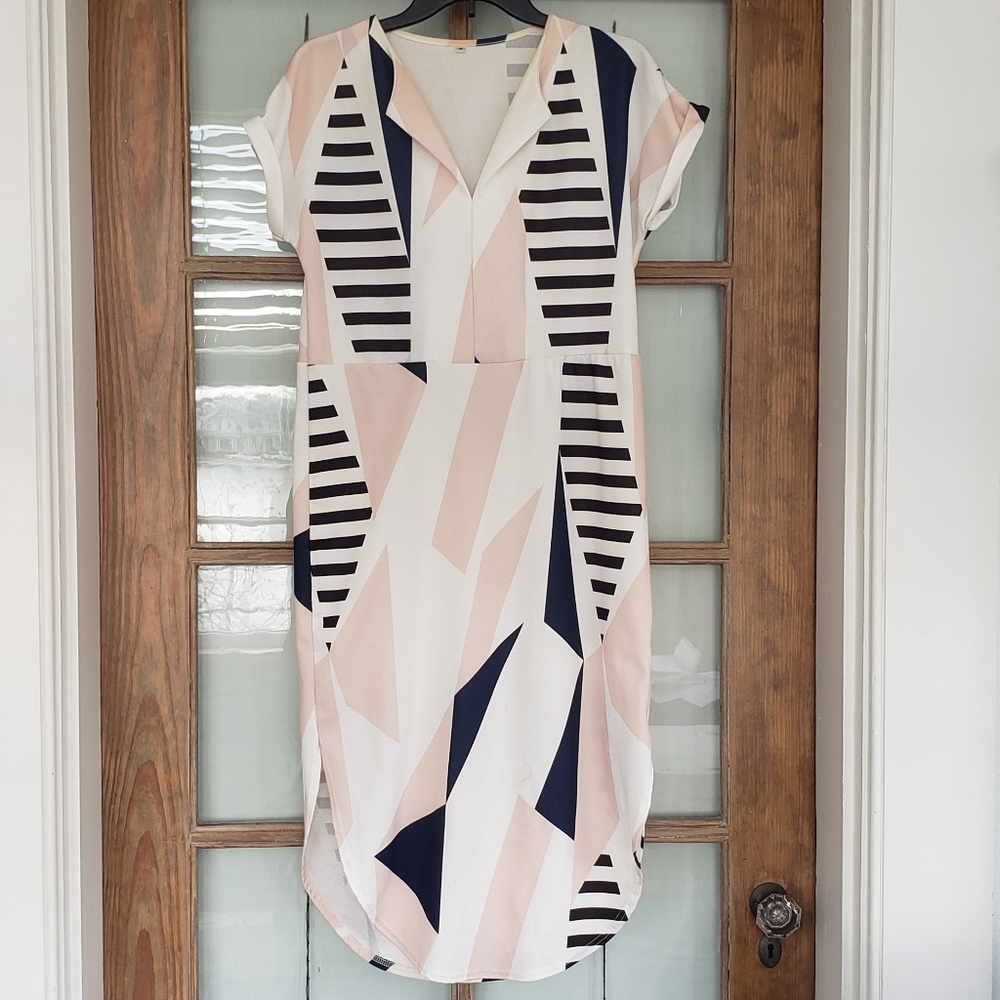 Pink Thigh Length Dress